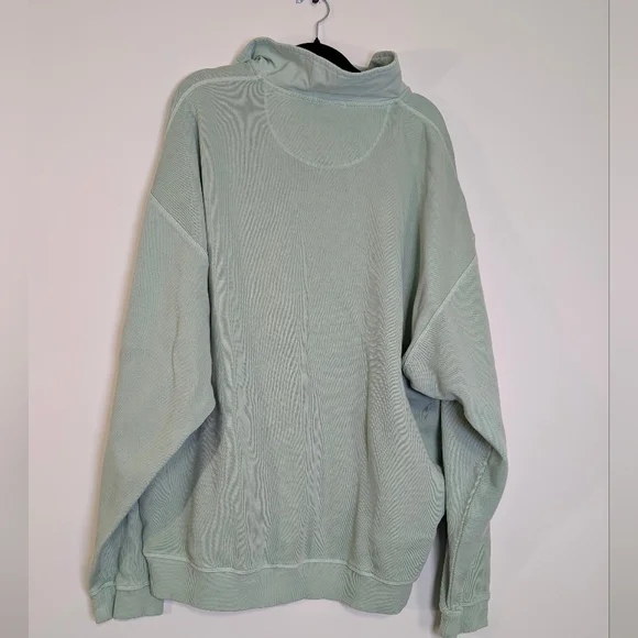 Tommy Bahama Relax 1/4 Zip Sweatshirt Mint Green XL 100% Cotton Coastal - Picture 7 of 7